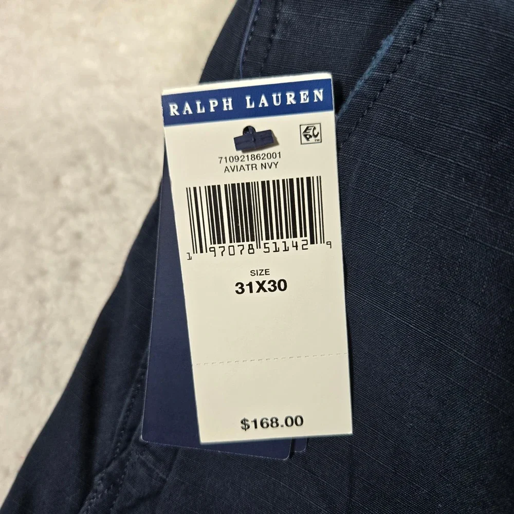 Polo Ralph Lauren Mens 31x30 Relaxed Fit Surplus Utility Cargo Pants Navy